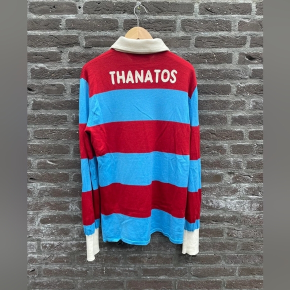 Gucci Thanatos Wool Rugby Polo Sweater